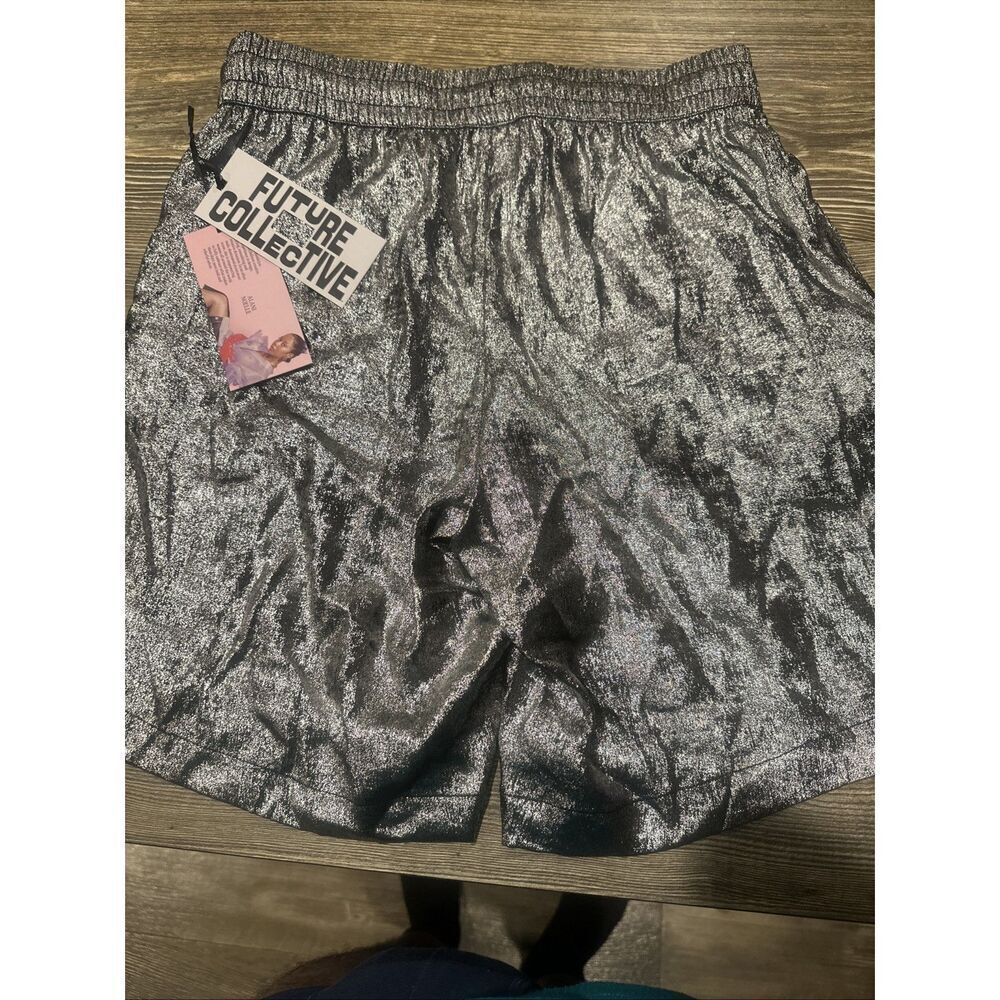 Women's Metallic Shorts - Future Collective with Alani Noelle. Size XS. NWT. U - Picture 5 of 6